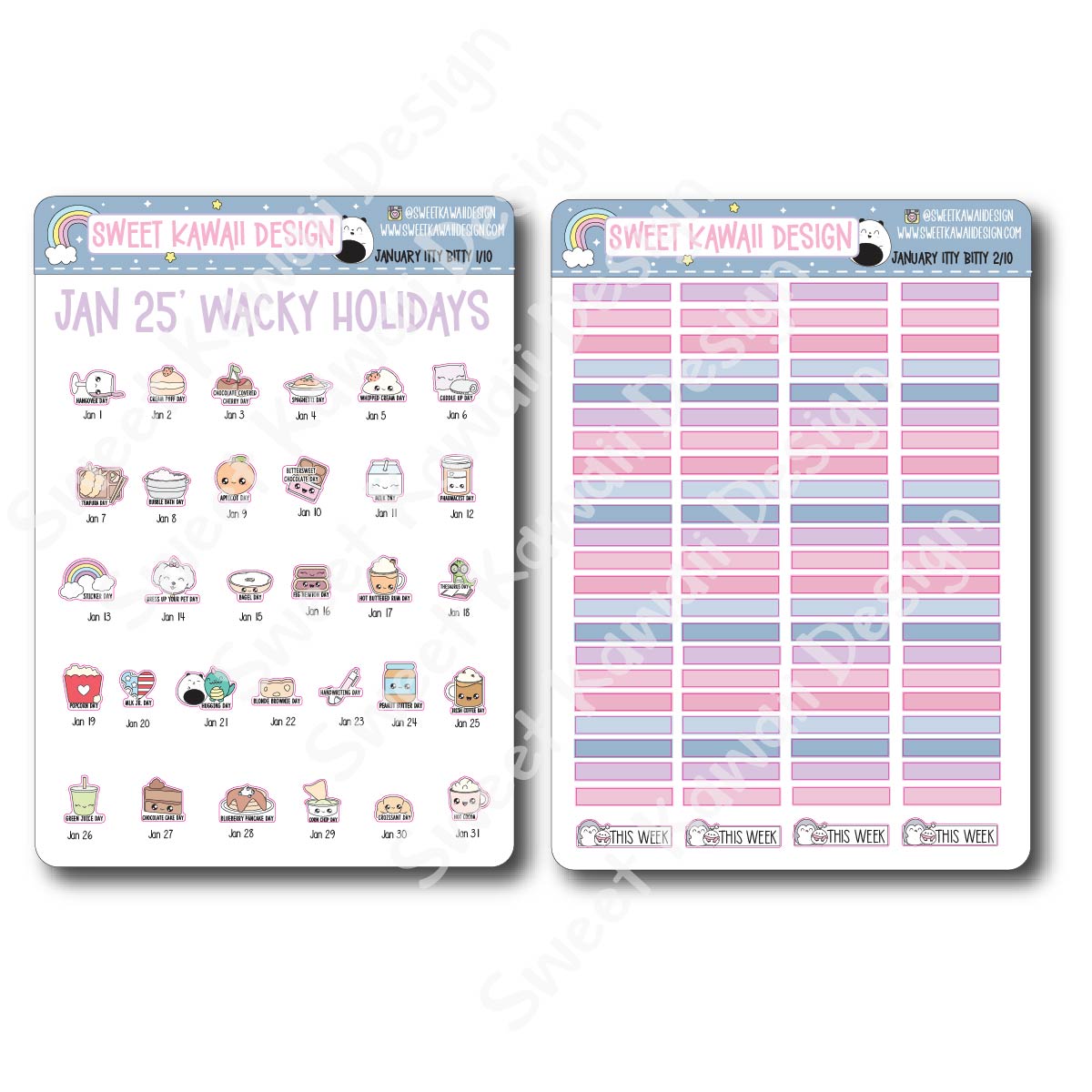 ITTY BITTY January 2025 Planner Bundle