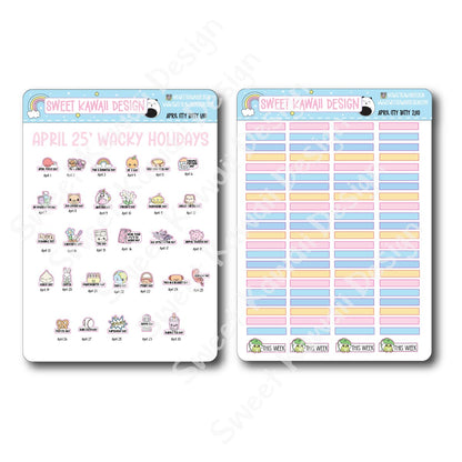 ITTY BITTY April 2025 Planner Bundle