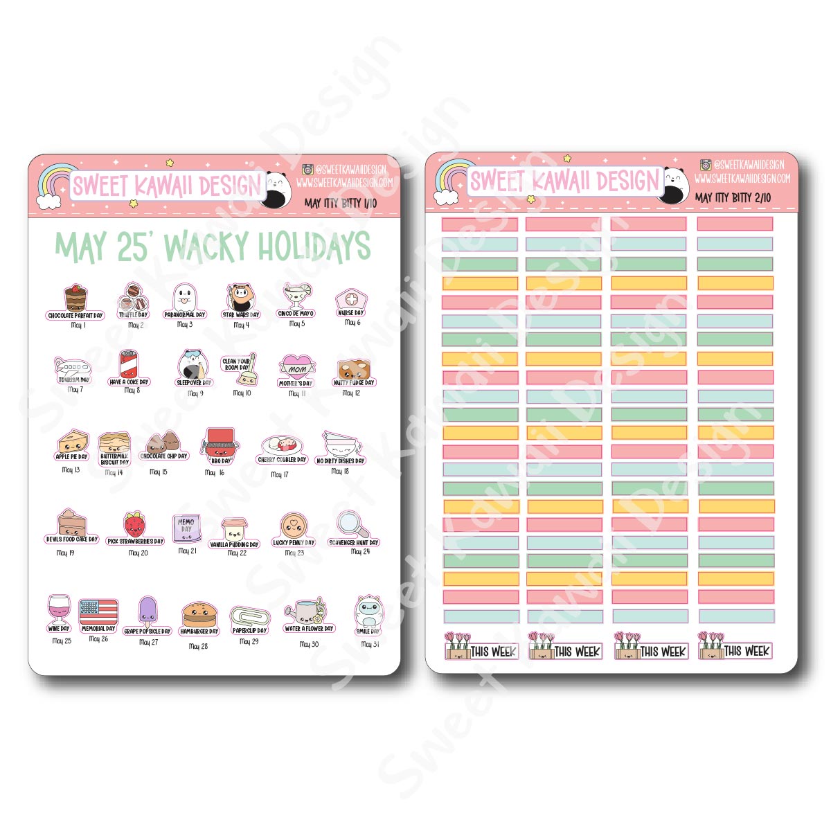 ITTY BITTY May 2025 Planner Bundle