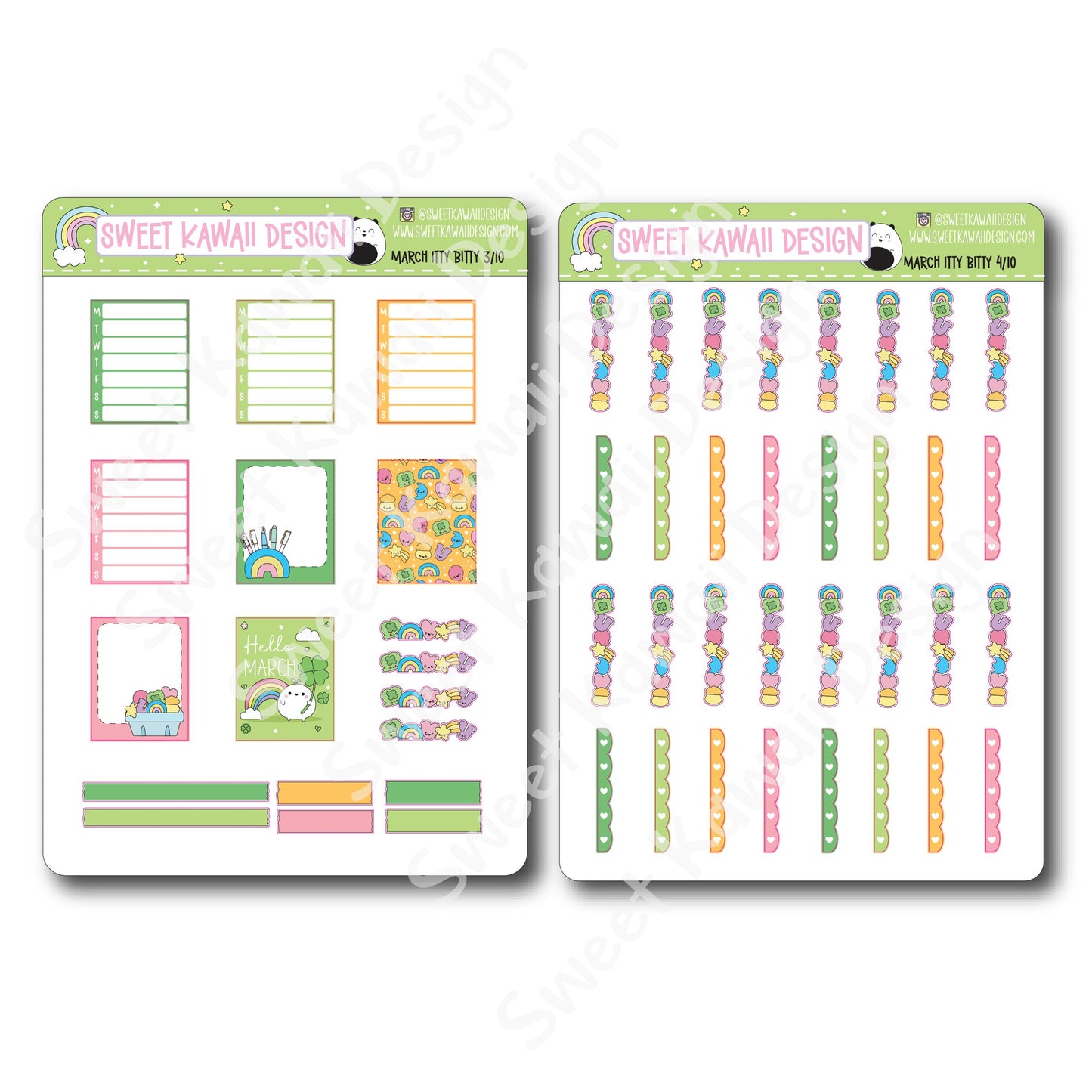 ITTY BITTY March 2025 Planner Bundle