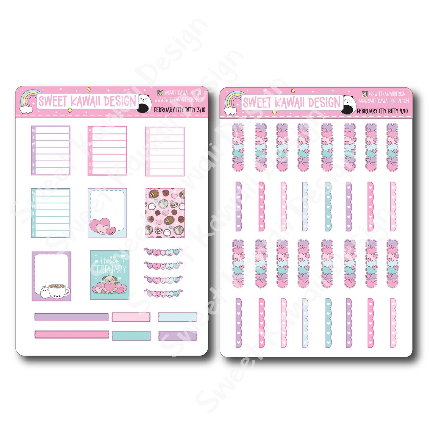 ITTY BITTY February 2025 Planner Bundle