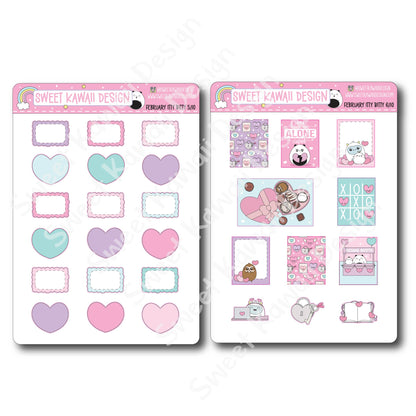 ITTY BITTY February 2025 Planner Bundle