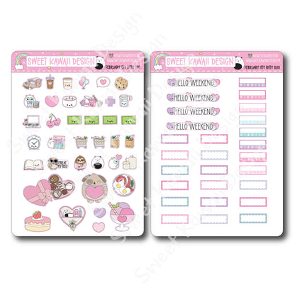 ITTY BITTY February 2025 Planner Bundle