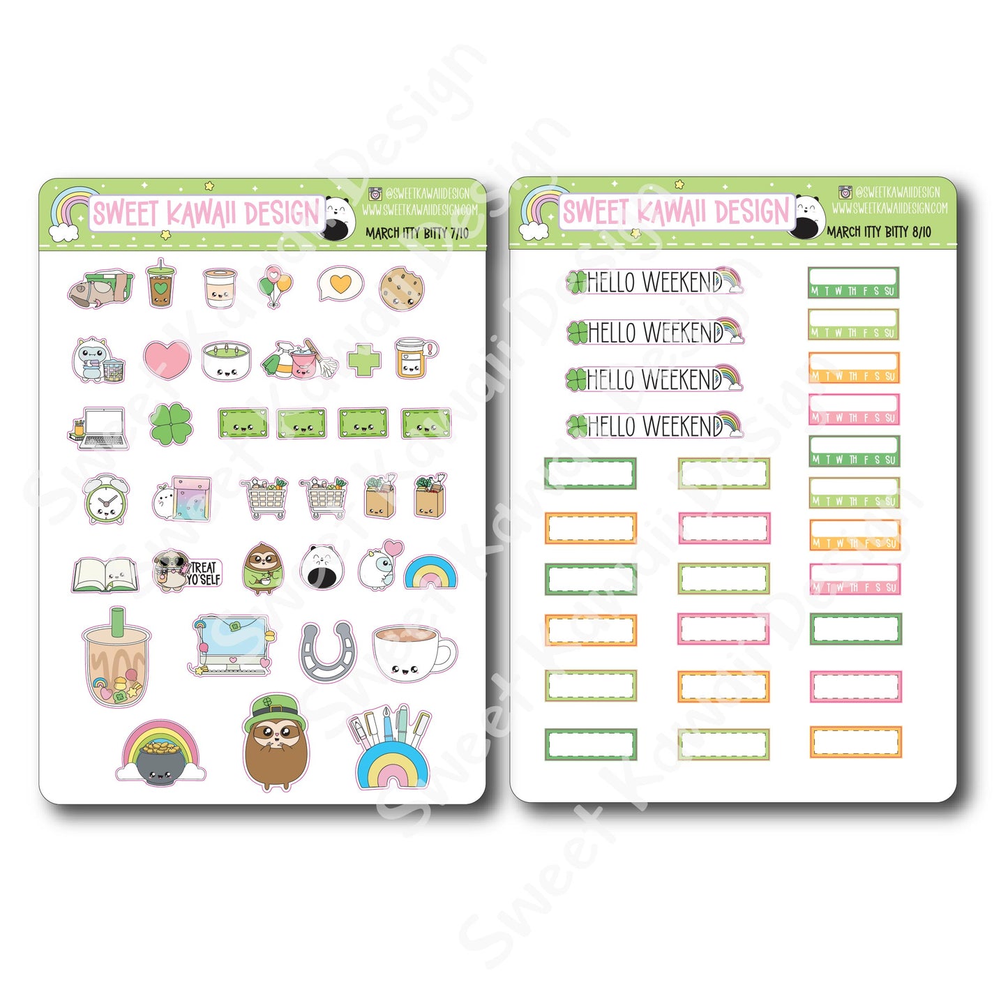 ITTY BITTY March 2025 Planner Bundle