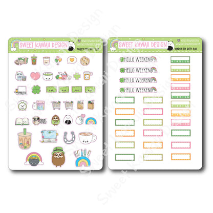 ITTY BITTY March 2025 Planner Bundle