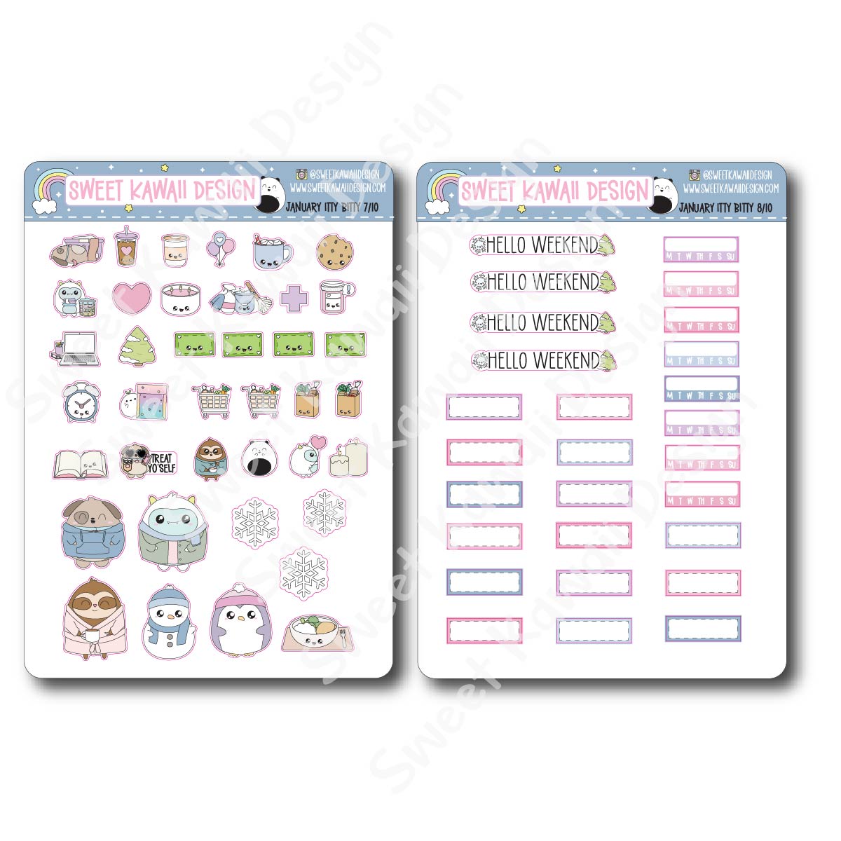 ITTY BITTY January 2025 Planner Bundle