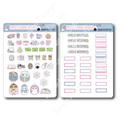 ITTY BITTY January 2025 Planner Bundle