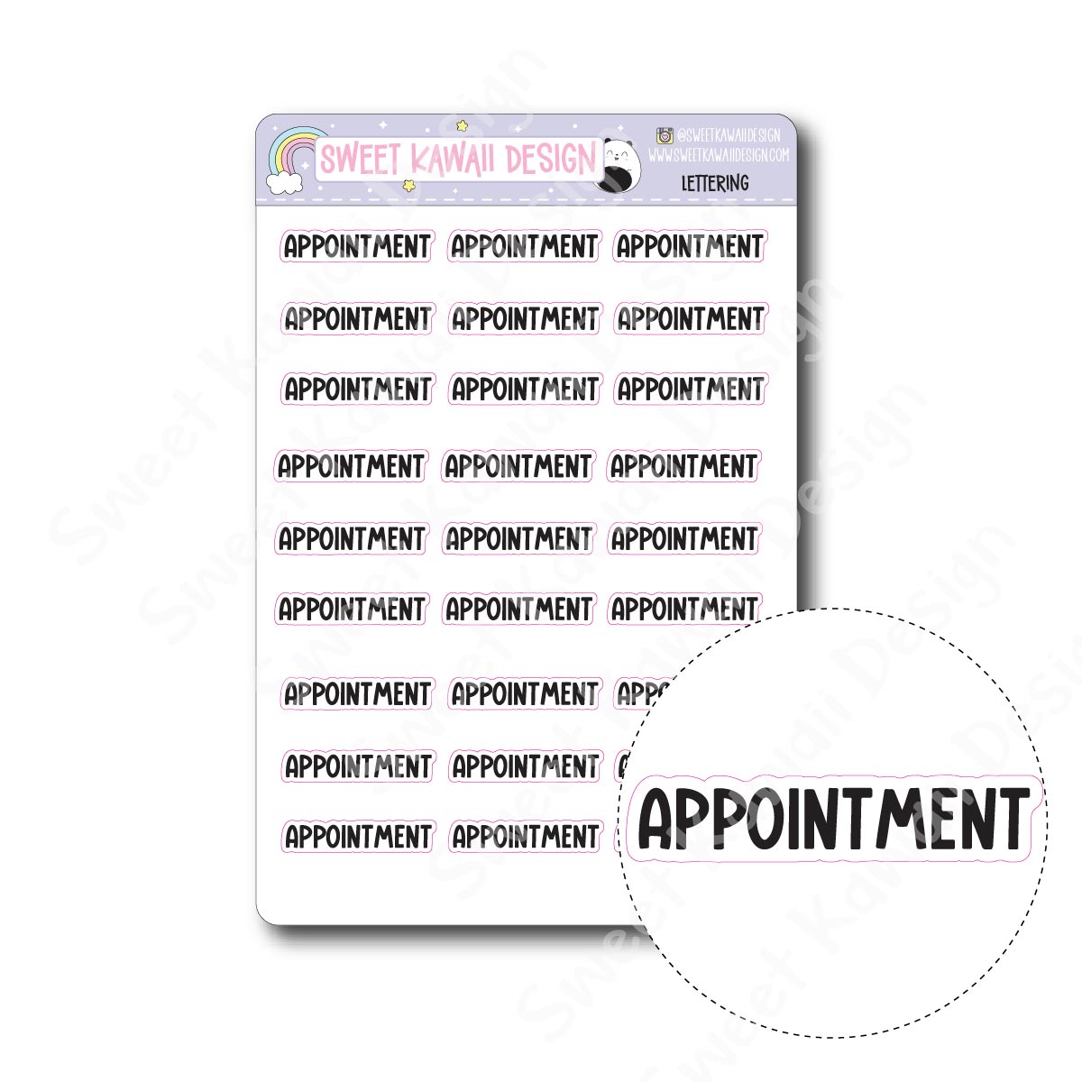 Lettering - Appointment