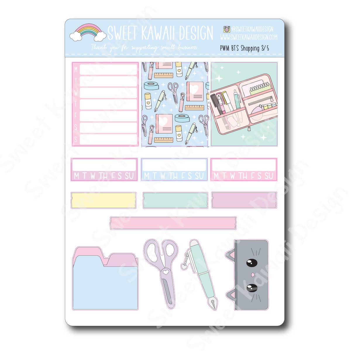 Weekly Kit  - BTS Shopping HORIZONTAL