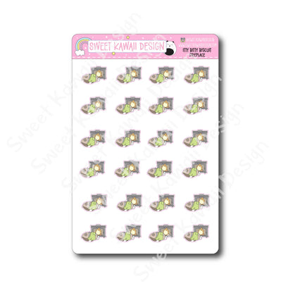 Kawaii Biscuit Stickers - Fireplace