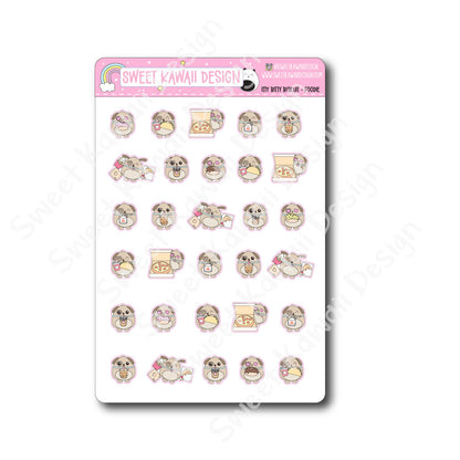 Kawaii Biscuit Stickers - Foodie