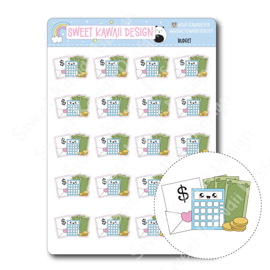 Kawaii Budget Stickers