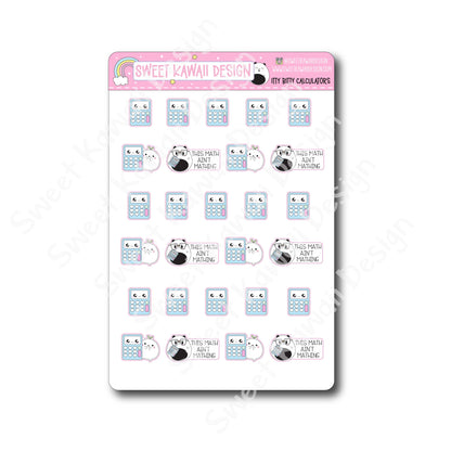 Kawaii Calculator Stickers