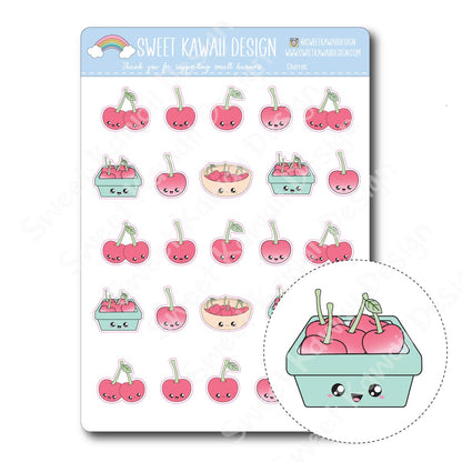 Kawaii Cherries Stickers