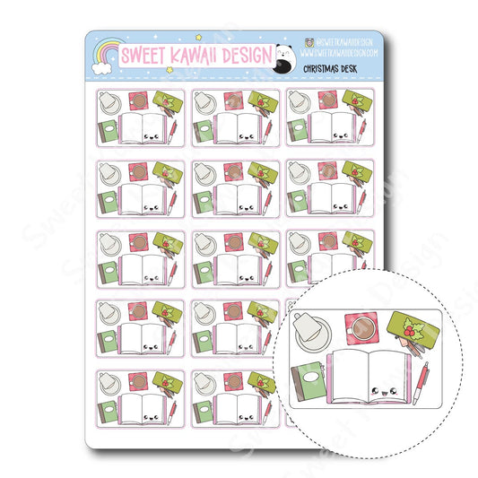 Kawaii Christmas Desk Stickers