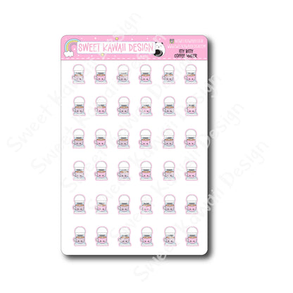 Kawaii Coffee Maker Stickers