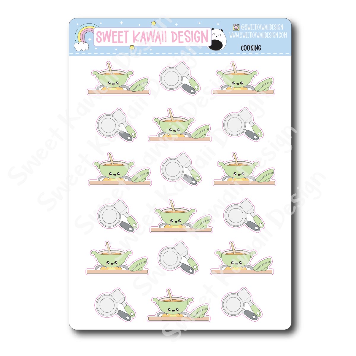 Kawaii Cooking Stickers