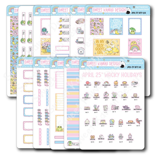 ITTY BITTY April 2025 Planner Bundle