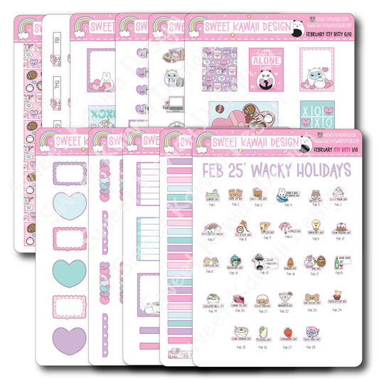 ITTY BITTY February 2025 Planner Bundle