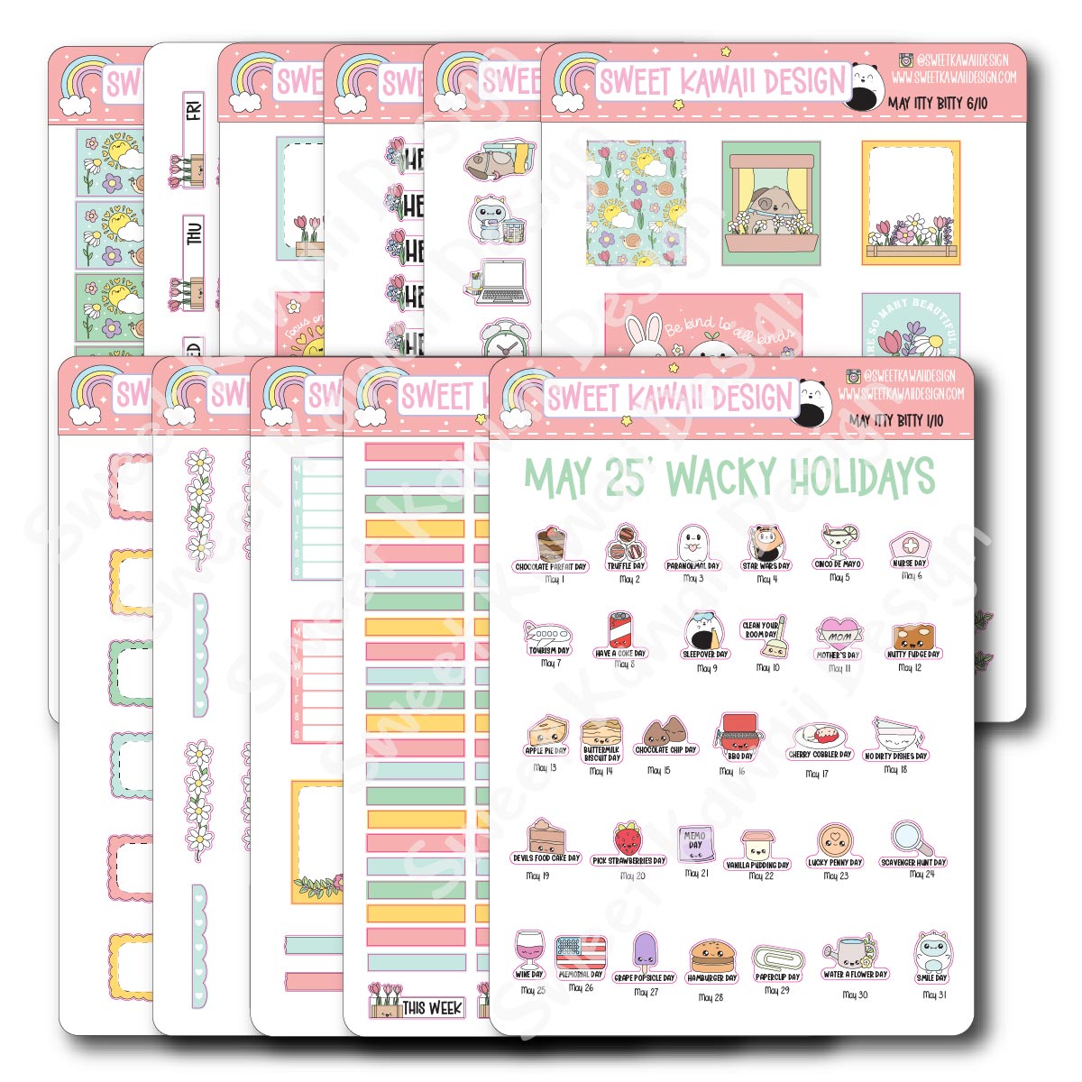 ITTY BITTY May 2025 Planner Bundle