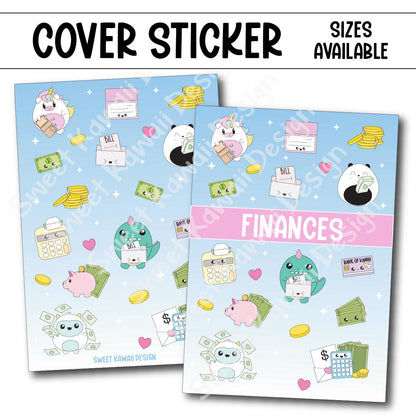 Planner Cover Stickers - Sizes Available - Finances