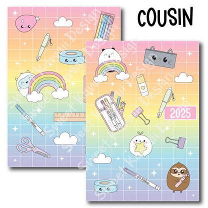 Planner Cover Stickers Colors and Sizes Available - Pastel Gradient