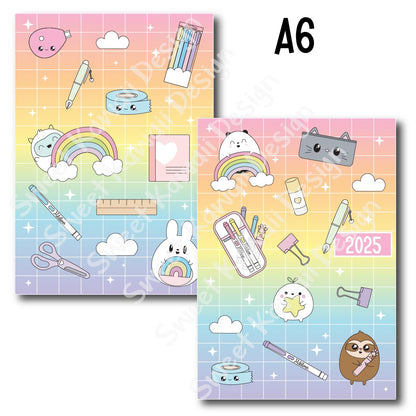 Planner Cover Stickers Colors and Sizes Available - Pastel Gradient