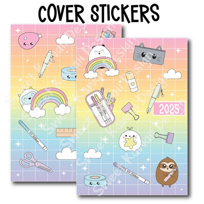 Planner Cover Stickers Colors and Sizes Available - Pastel Gradient