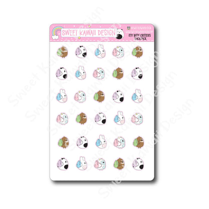 Kawaii Critter Stickers - Backpack