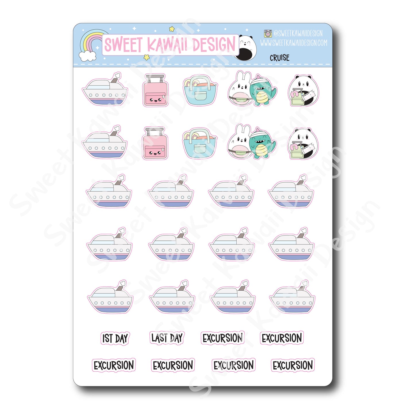 Kawaii Cruise Stickers