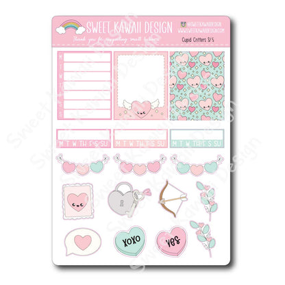 Weekly Kit - Cupid Critters - SIZE OPTIONS AVAILABLE