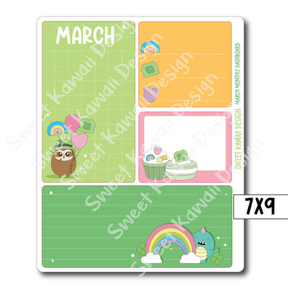 Kawaii Monthly Dashboard - March - Sizes Available