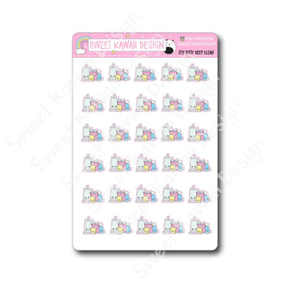 Kawaii Deep Clean Stickers