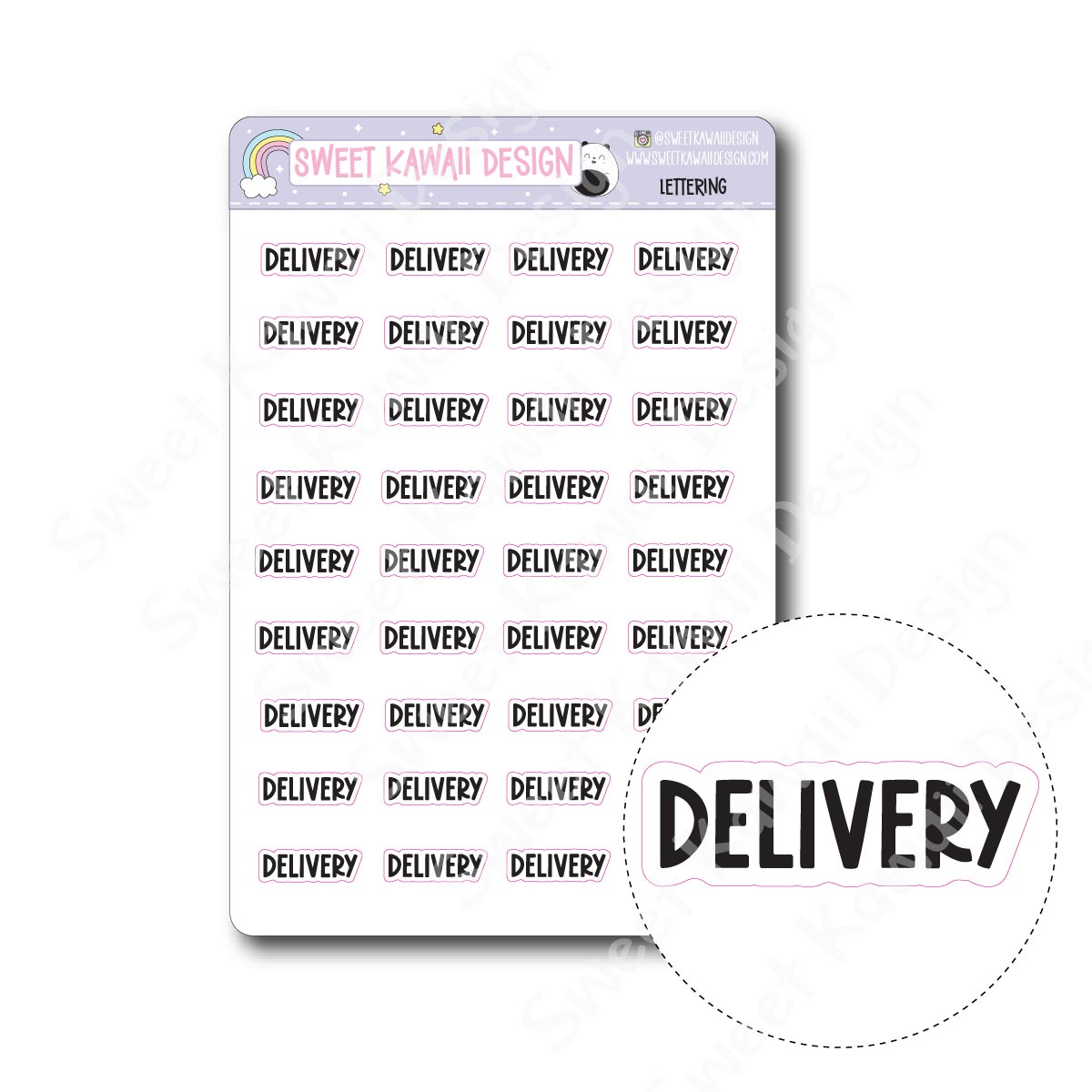 Lettering - Delivery