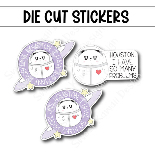 Kawaii Poe Houston Diecut Sticker Set