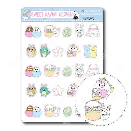 Kawaii Easter Mix Stickers