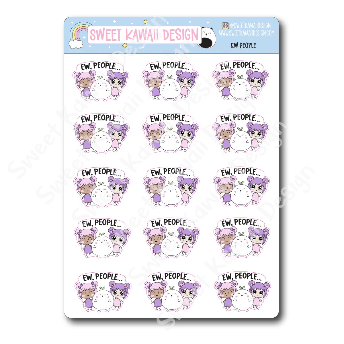 Kawaii Ew People Stickers