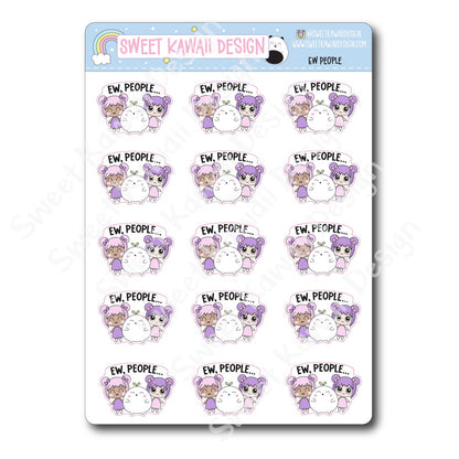 Kawaii Ew People Stickers