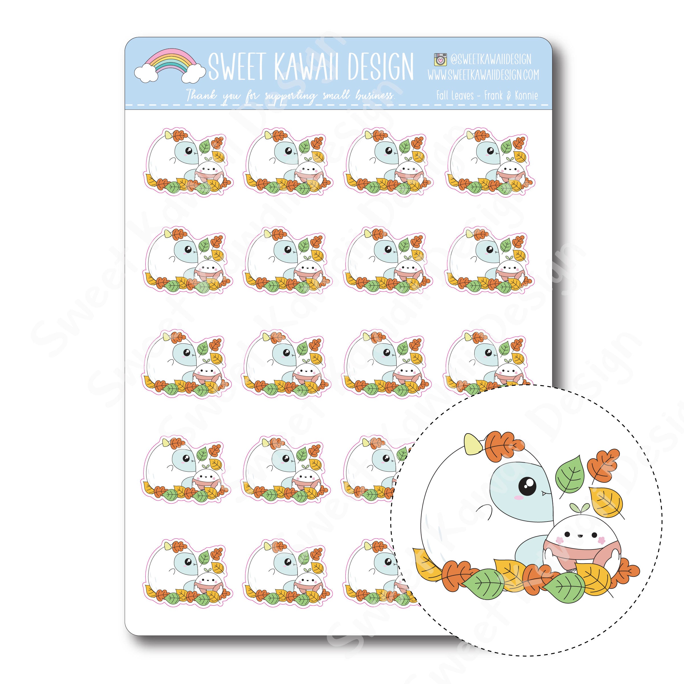 Kawaii Heart Balloon Stickers – Sweet Kawaii Design