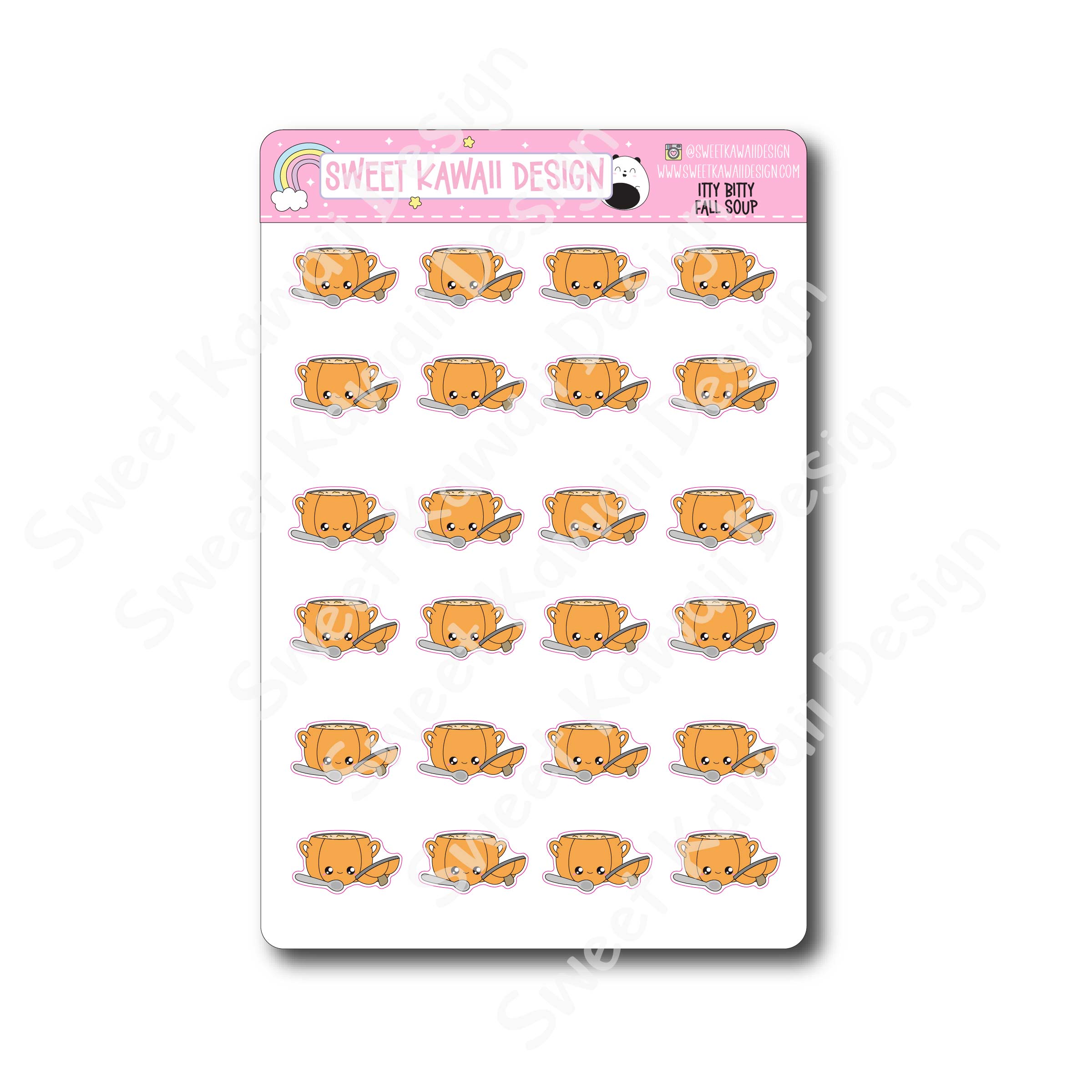 Kawaii Fall Soup Stickers