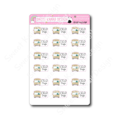 Kawaii Field Trip Stickers