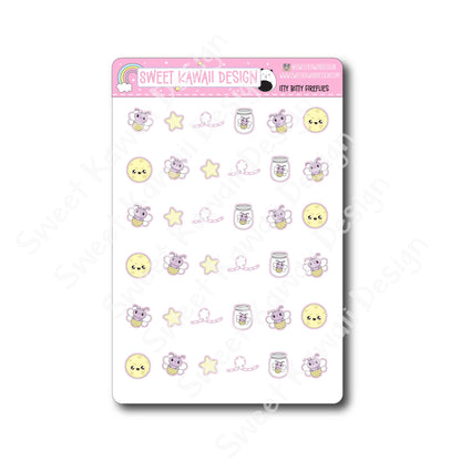 Kawaii Fireflies Stickers