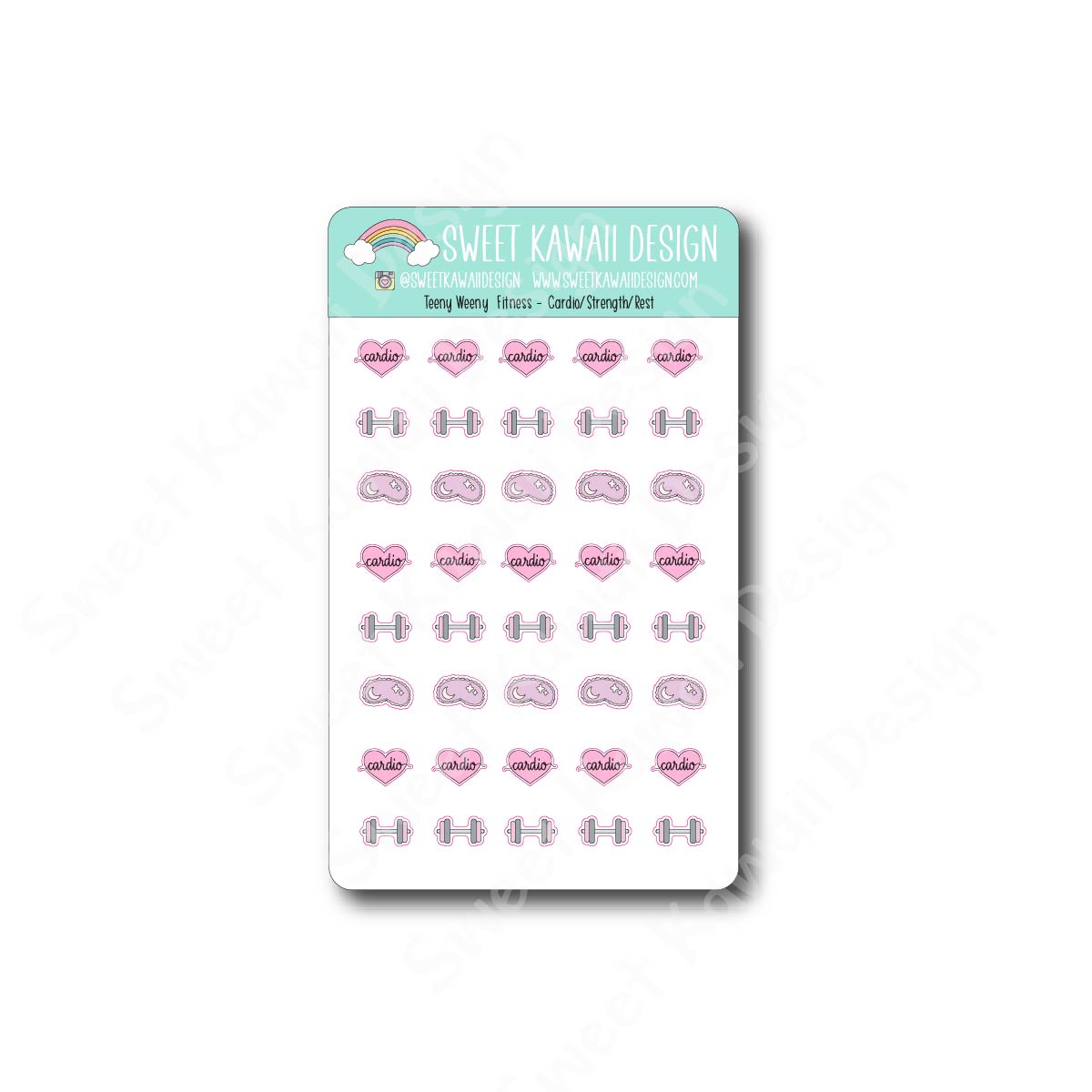 Teeny Fitness Mix Stickers