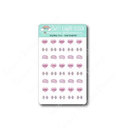 Teeny Fitness Mix Stickers