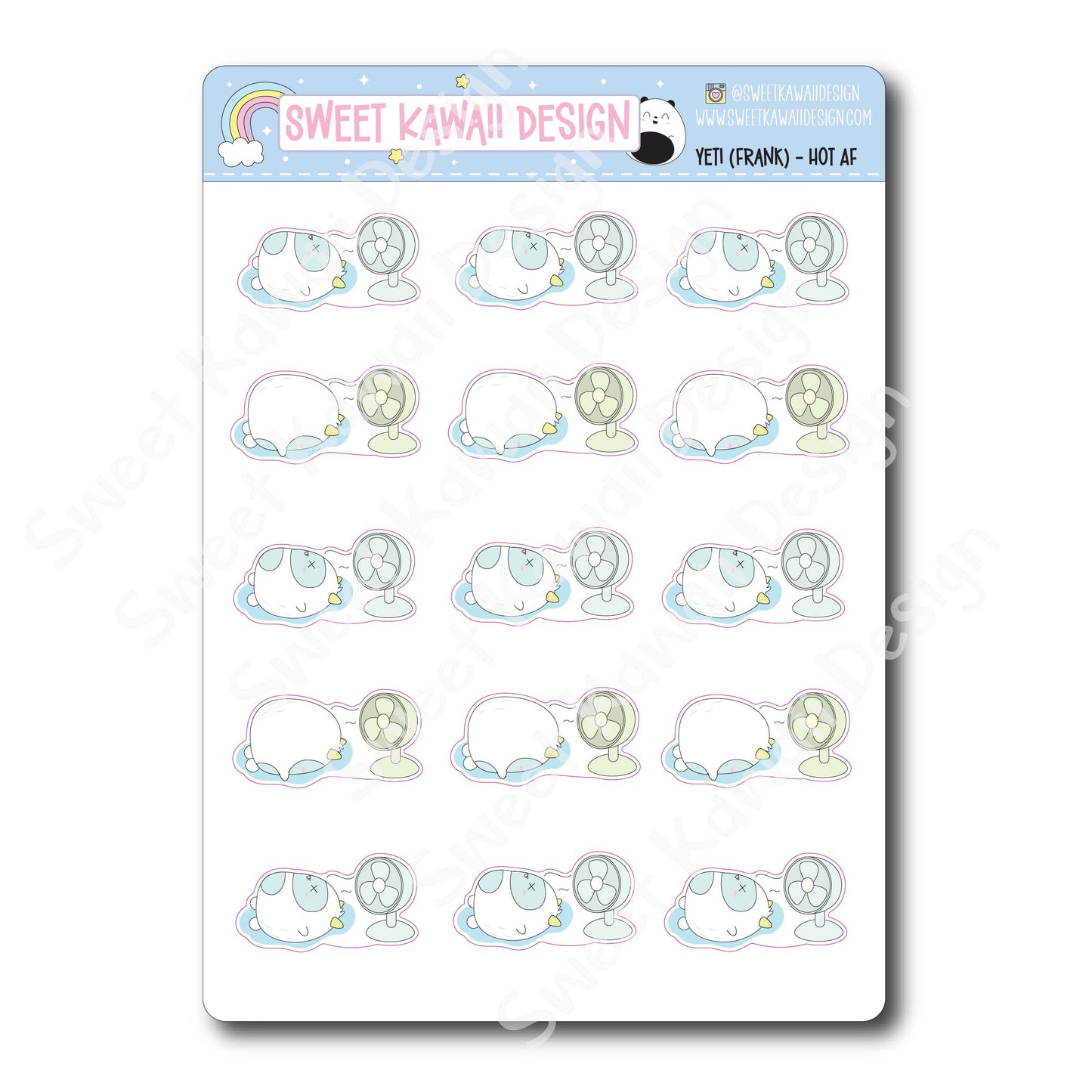 Kawaii Yeti (Frank) Stickers - Hot AF