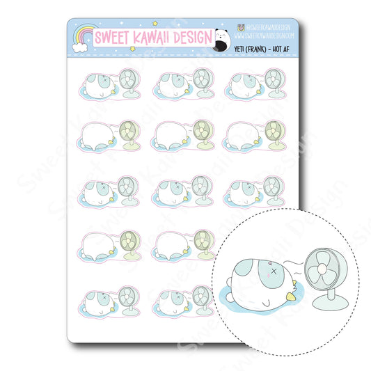 Kawaii Yeti (Frank) Stickers - Hot AF