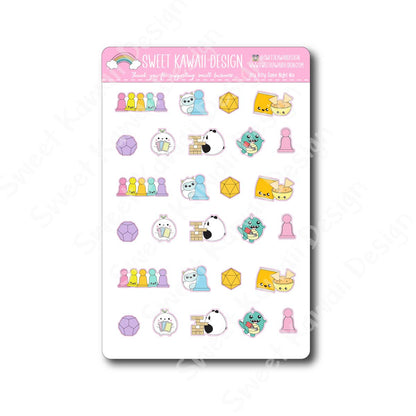 Kawaii Game Night Mix Stickers