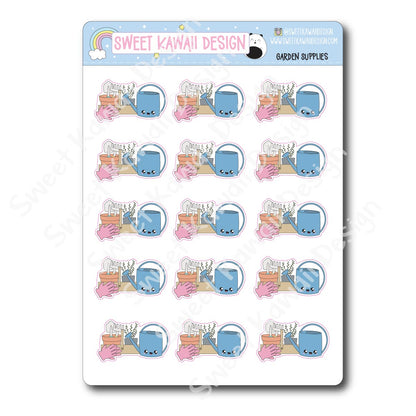 Kawaii Garden Supplies Stickers