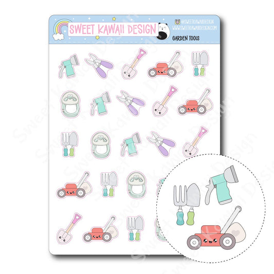 Kawaii Garden Tool Stickers