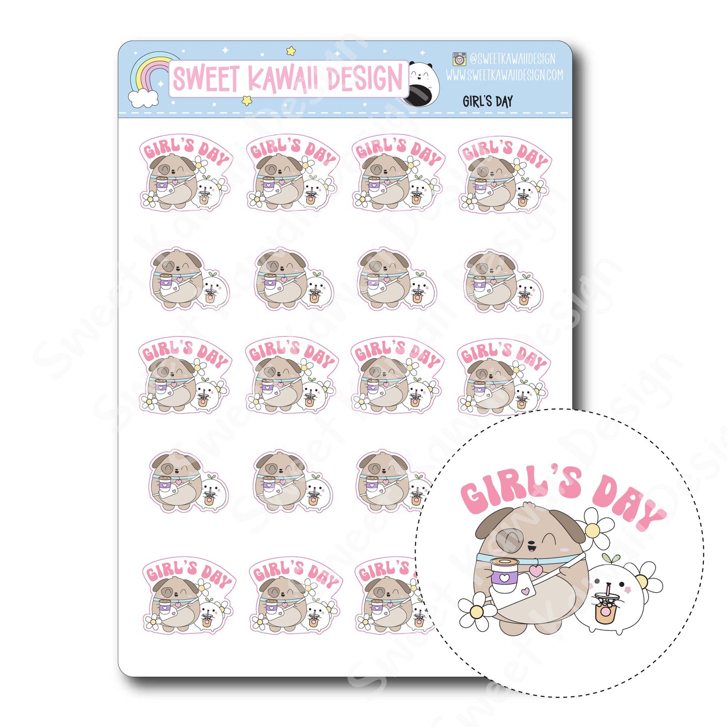 Kawaii Girl's Day Stickers